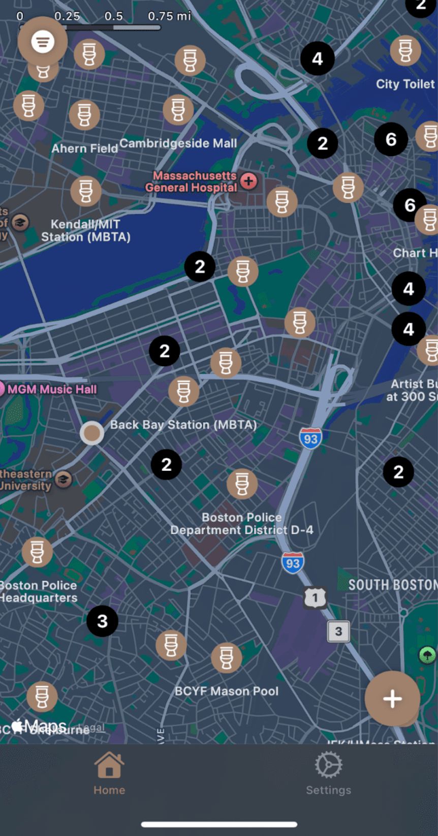 Boston Bathrooms app preview